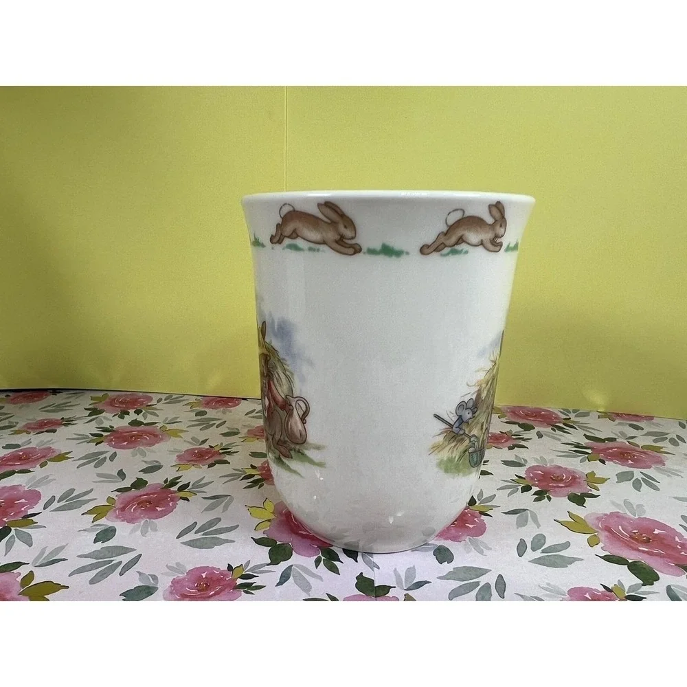 Royal Doulton Bunnykins Fine‎ Bone China Bowl & Mug Set ,1936 Garden Piano Scene